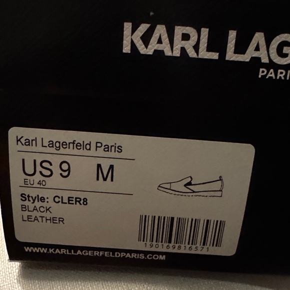 Karl Lagerfeld Black Women's Flats - Picture 8 of 9